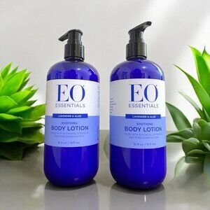 (2 Pack) EO Essential Oils - LAVENDER & ALOE - BODY LOTION - 16 oz
